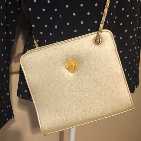 Nordstrom Gold Chain Classic Crossbody Purse - Picture 3 of 8